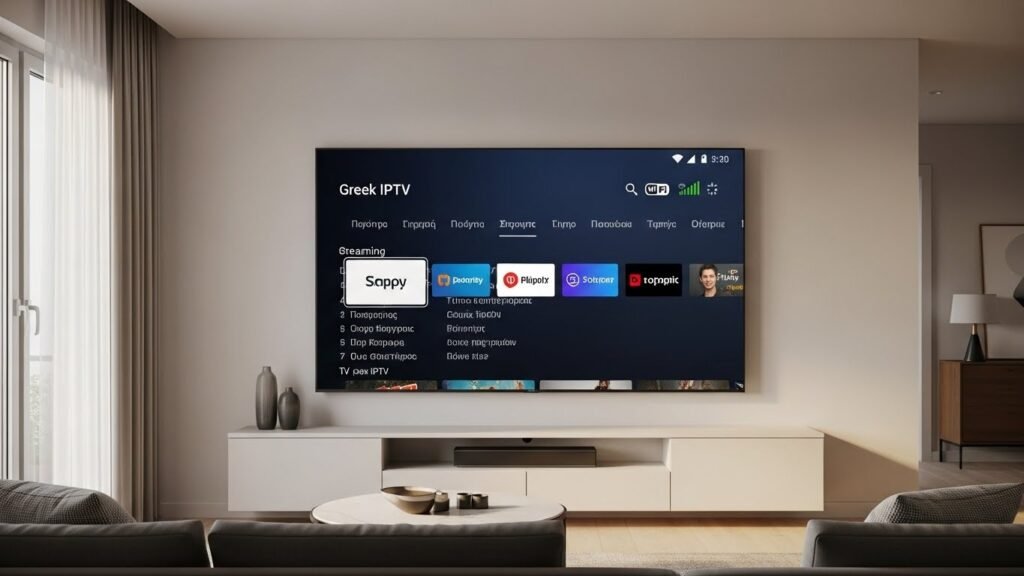 Greek IPTV streaming σε Smart TV με ελληνικά κανάλια μέσω internet