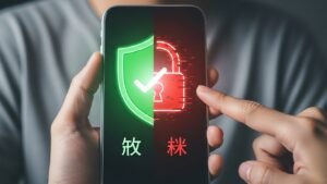 Εννοιολογική εικόνα που δείχνει την επιλογή για μια ασφαλή και νόμιμη ελληνική IPTV, ως μέρος της κατανόησης του πώς λειτουργεί και πώς να αποφύγετε τους κινδύνους.