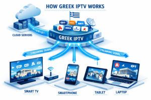 How Greek IPTV works using internet streaming technology