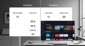 Σύγκριση παρόχων IPTV ελληνικής τηλεόρασης με τεχνικά κριτήρια ποιότητας